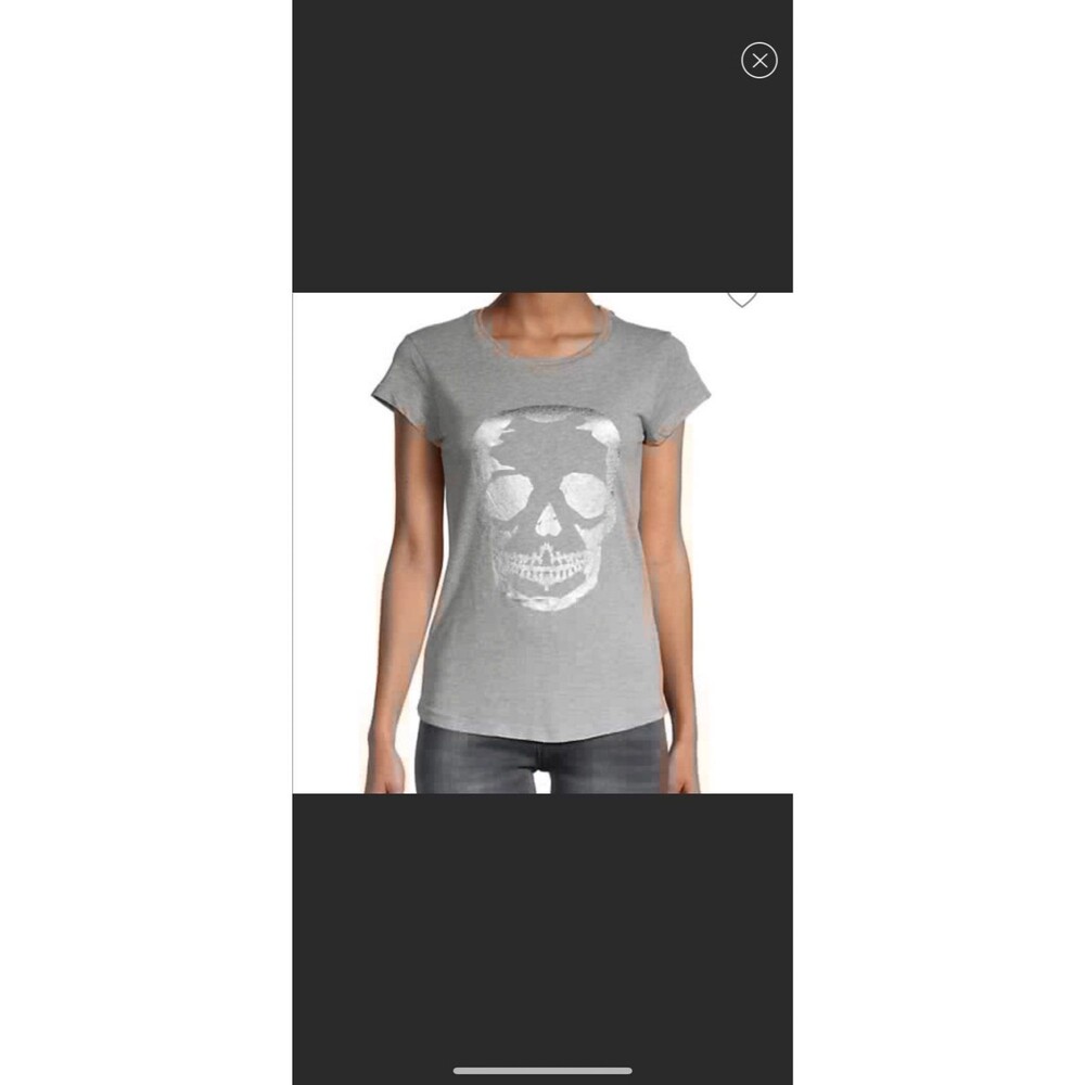 Zadig & Voltaire Gray Skull Tshirt NWT